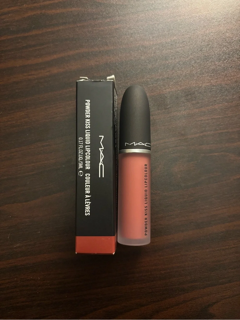 MAC Cosmetics Powder Kiss Liquid Lipcolour — Mull It Over (Muted Rose)